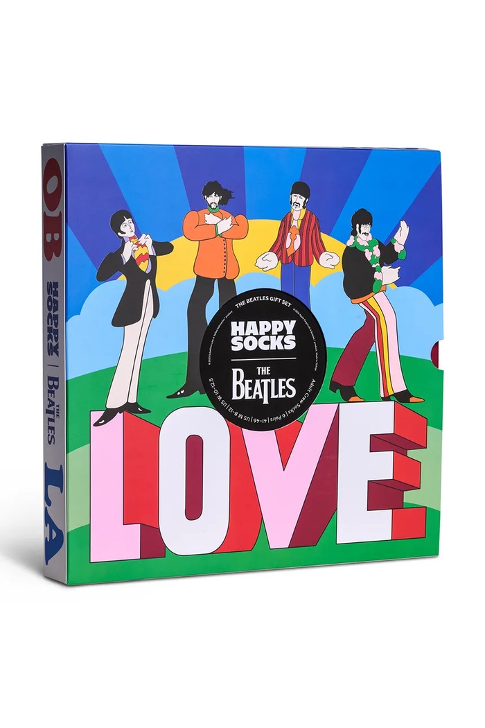Happy Socks Ponožky s bavlnou x BEATLES 6-pack P006630