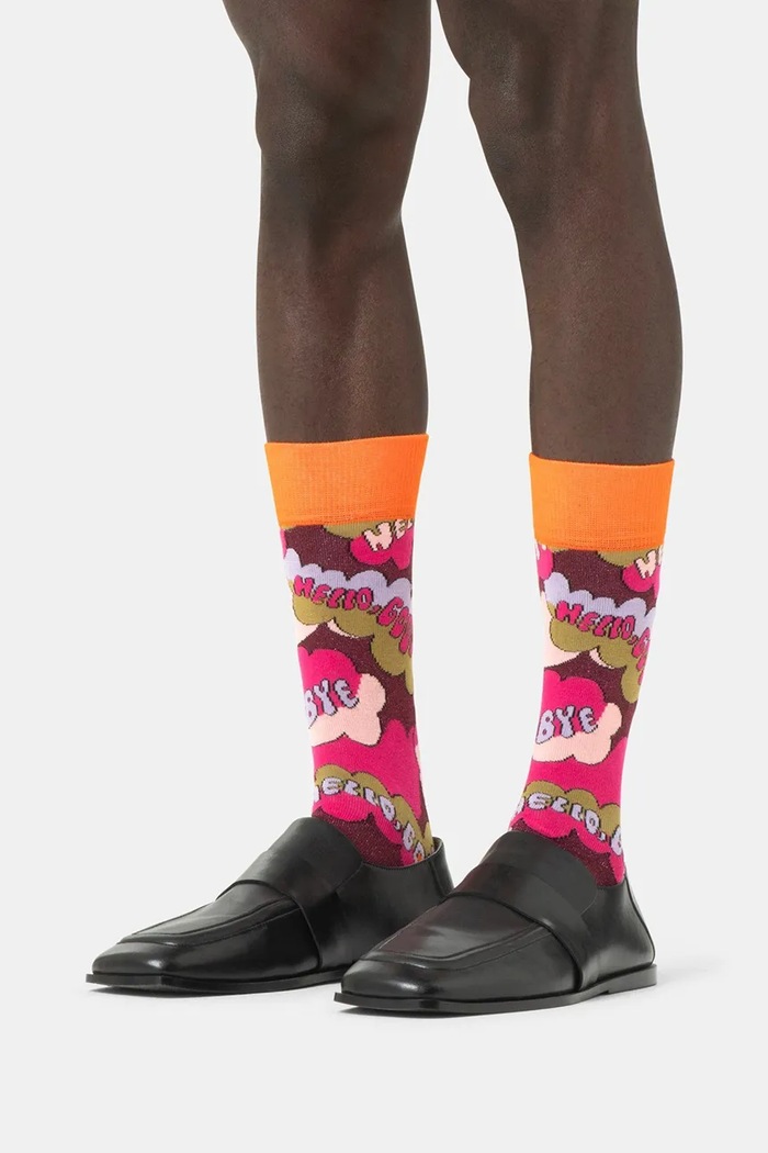 Happy Socks Skarpety z bawełną x BEATLES P005805 pomarańczowy AW26