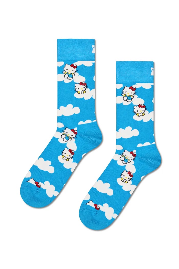 Odzież Happy Socks Skarpety z bawełną x HELLO KITTY 3-pack P006540 multicolor