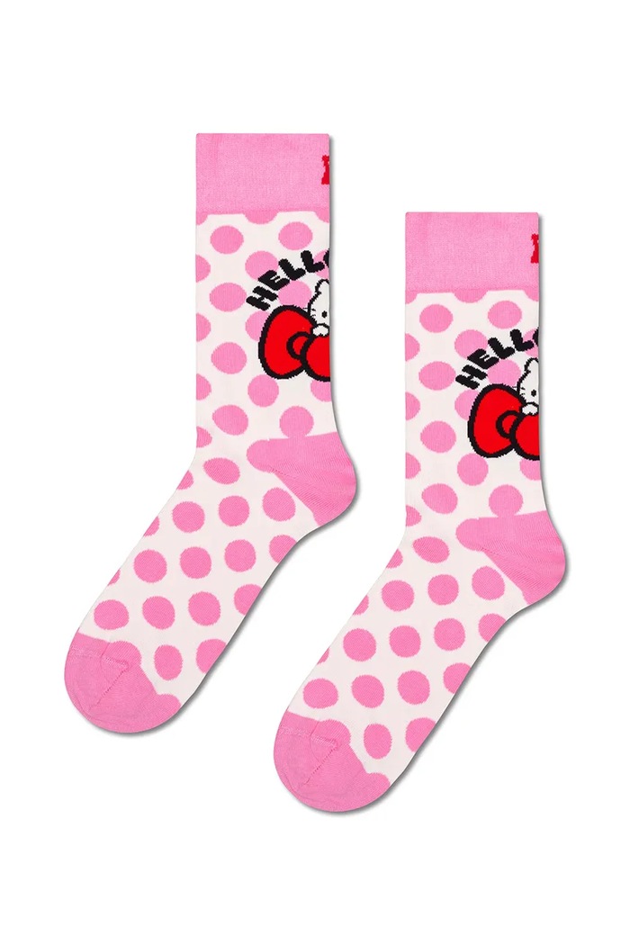 Skarpety z bawełną x HELLO KITTY 3-pack Happy Socks P006540 multicolor
