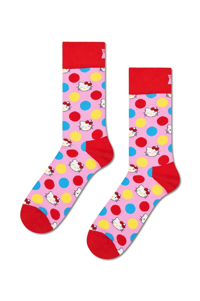 Skarpety z bawełną x HELLO KITTY 6-pack Happy Socks multicolor P006539