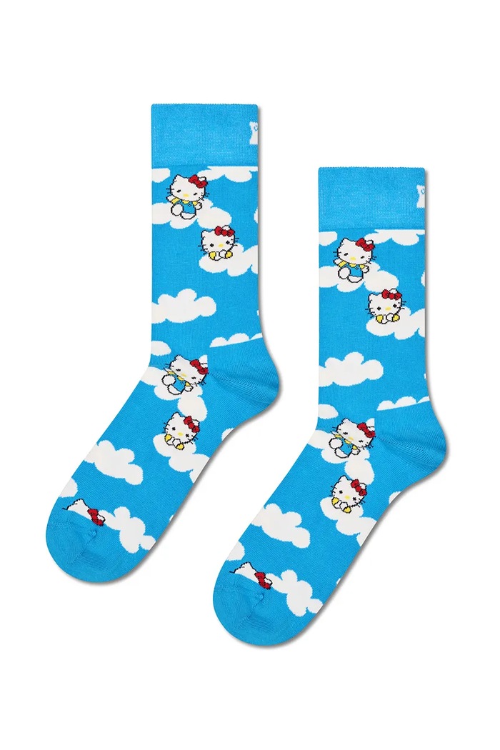 Happy Socks Skarpety z bawełną x HELLO KITTY 6-pack P006539