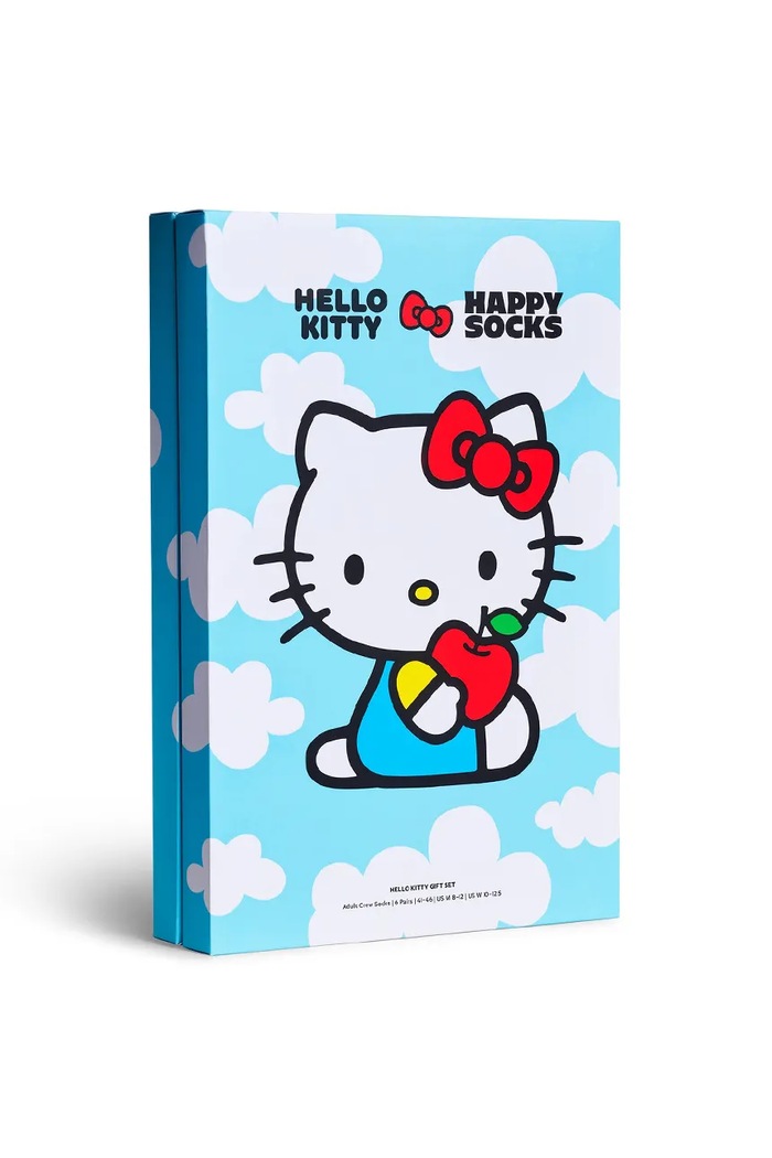 Happy Socks Skarpety z bawełną x HELLO KITTY 6-pack P006539