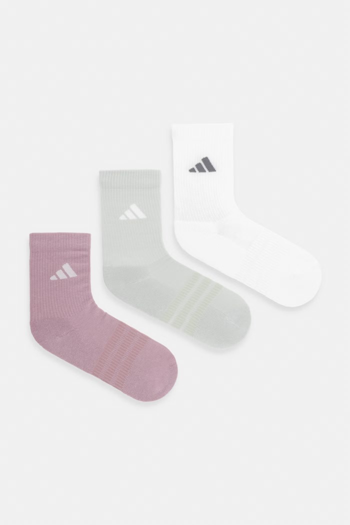 adidas skarpety z bawełną 3-pack biały KQ6763