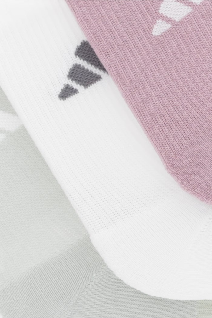 adidas skarpety z bawełną 3-pack KQ6763 biały AW26