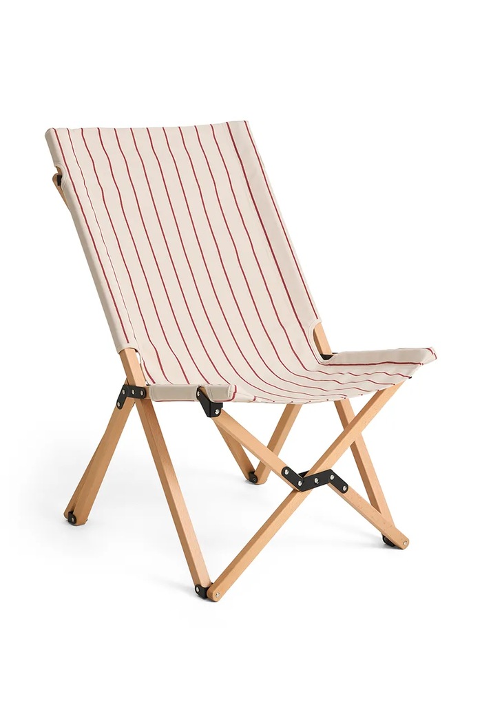 HAY leżak z drewna bukowego 85 x 52 x 65 cm biały AE974.E863