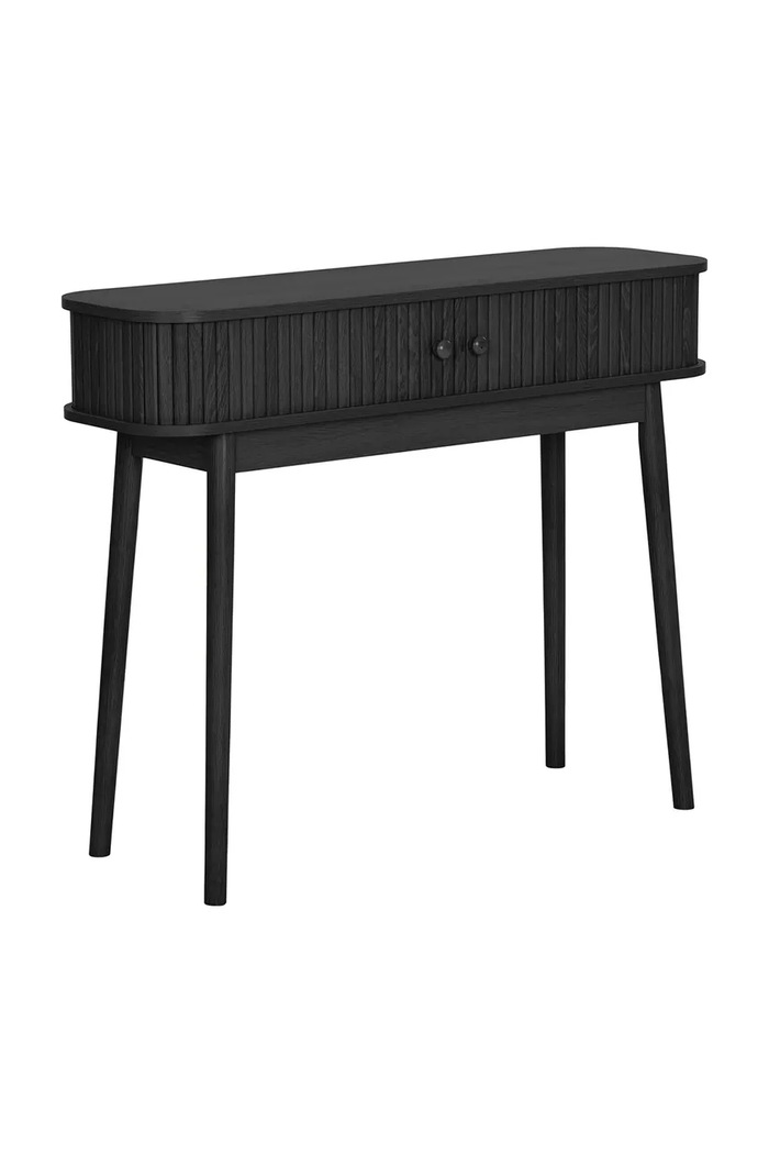 House Nordic Stolik konsolowy z drewna sosnowego Nikko 2303050 czarny AW26