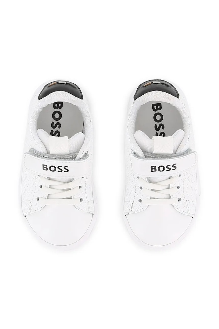 Tenisice za djecu od kože BOSS J53540.22.27 bijela