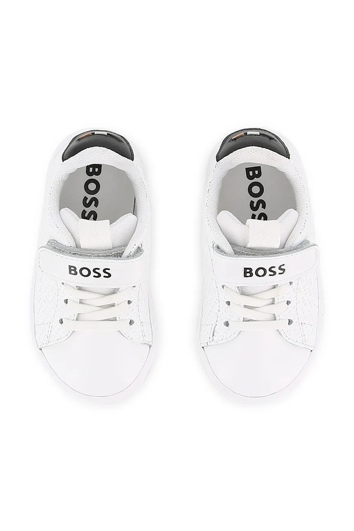 Superge otroške usnjene BOSS J53540.28.30 bela