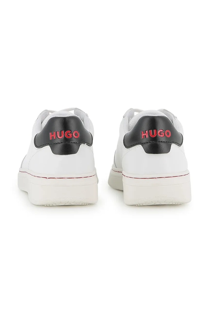 Chlapec HUGO Sneakers detské kožené G01291.36.38 biela