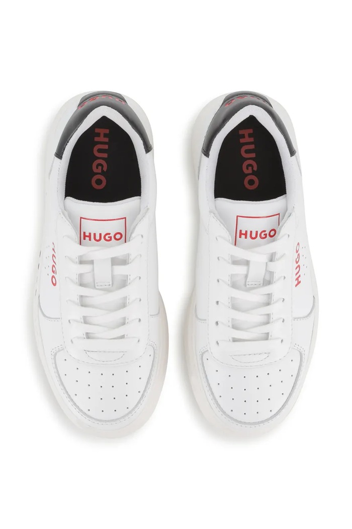 Sneakers detské kožené HUGO G01291.36.38 biela