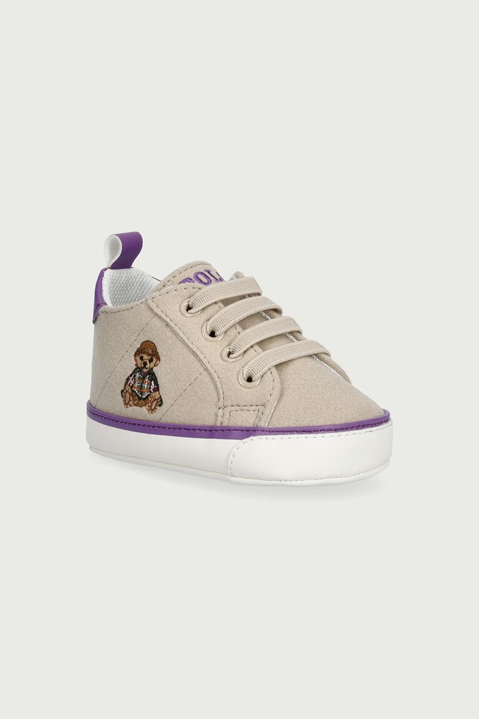 Polo Ralph Lauren Sneakers βρεφικά QUILTON BEAR GORE HI LAYETTE μπεζ RL06198256