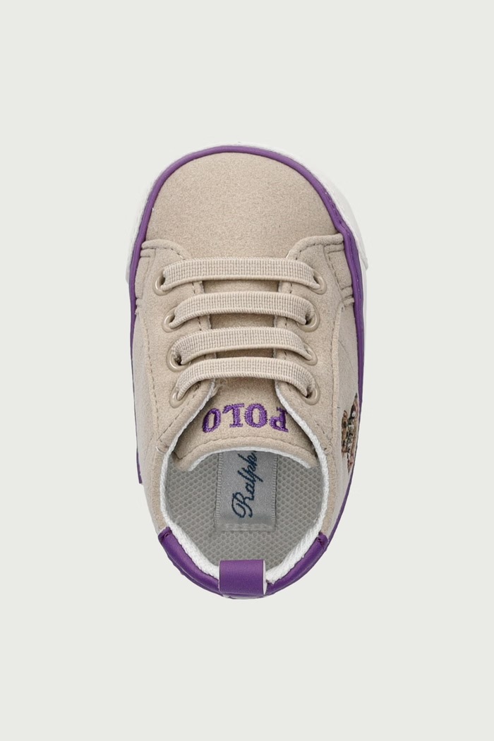 Sneakers βρεφικά QUILTON BEAR GORE HI LAYETTE Polo Ralph Lauren RL06198256 μπεζ