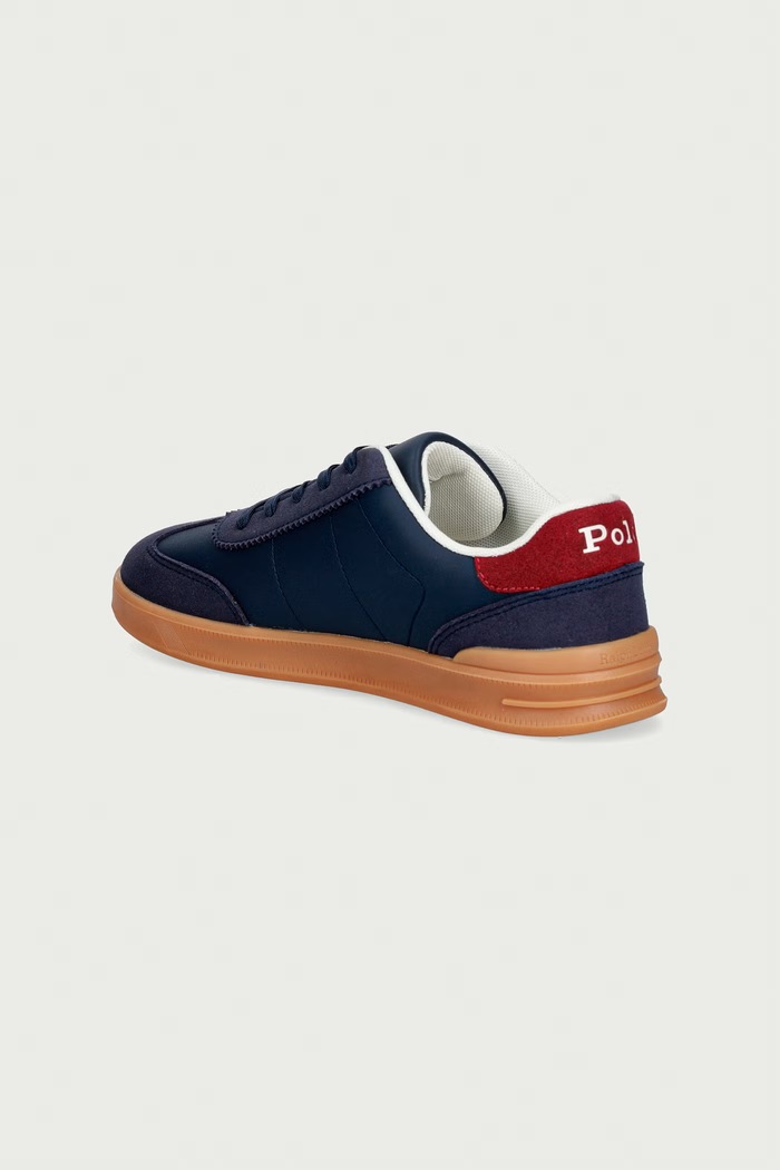 Αγορίστικα Polo Ralph Lauren HOLLIS sneakers παιδικά RL04998411 σκούρο μπλε