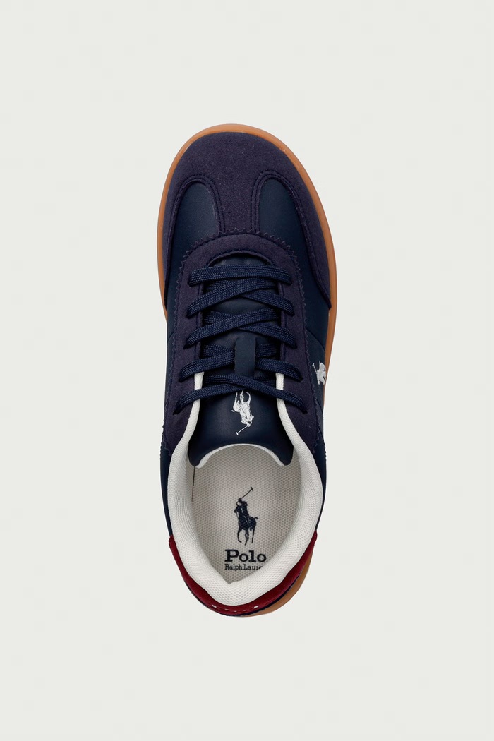 HOLLIS sneakers παιδικά Polo Ralph Lauren RL04998411 σκούρο μπλε