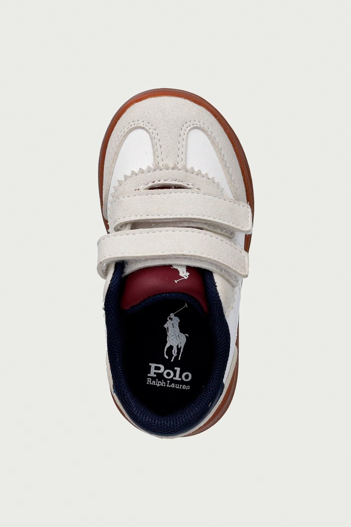 HOLLIS EZ sneakers παιδικά Polo Ralph Lauren RL04949104 λευκό