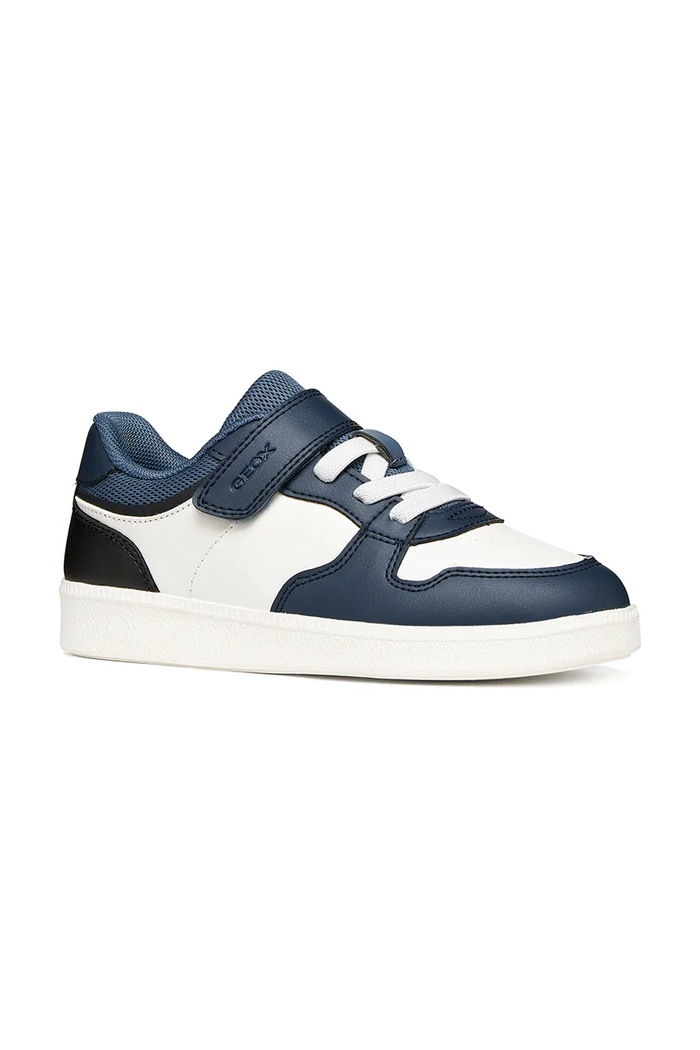 Αγορίστικα Geox NEW EMBERLIX sneakers παιδικά σουέτ J66DJB.0003W.28.35.9BY2 λευκό