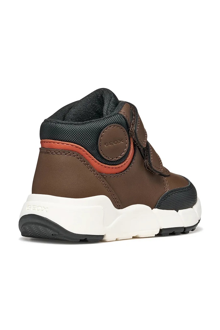 Αγορίστικα Geox FLEXYPER MINI sneakers παιδικά B666GA.0MEBC.20.23.9BY2 καφέ