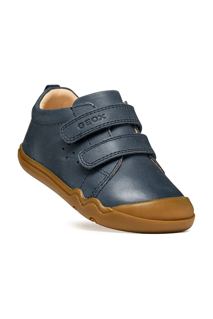 CHLAPEC Geox Polobotky dětské kožené STEPPIEUP Barefoot B465WA.000CL.20.27.9BY2 námořnická modř