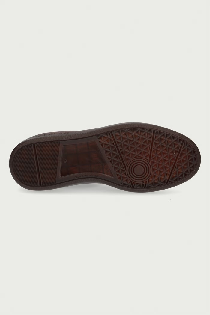 California sneakersy damskie skórzane Iceberg brązowy ID240004