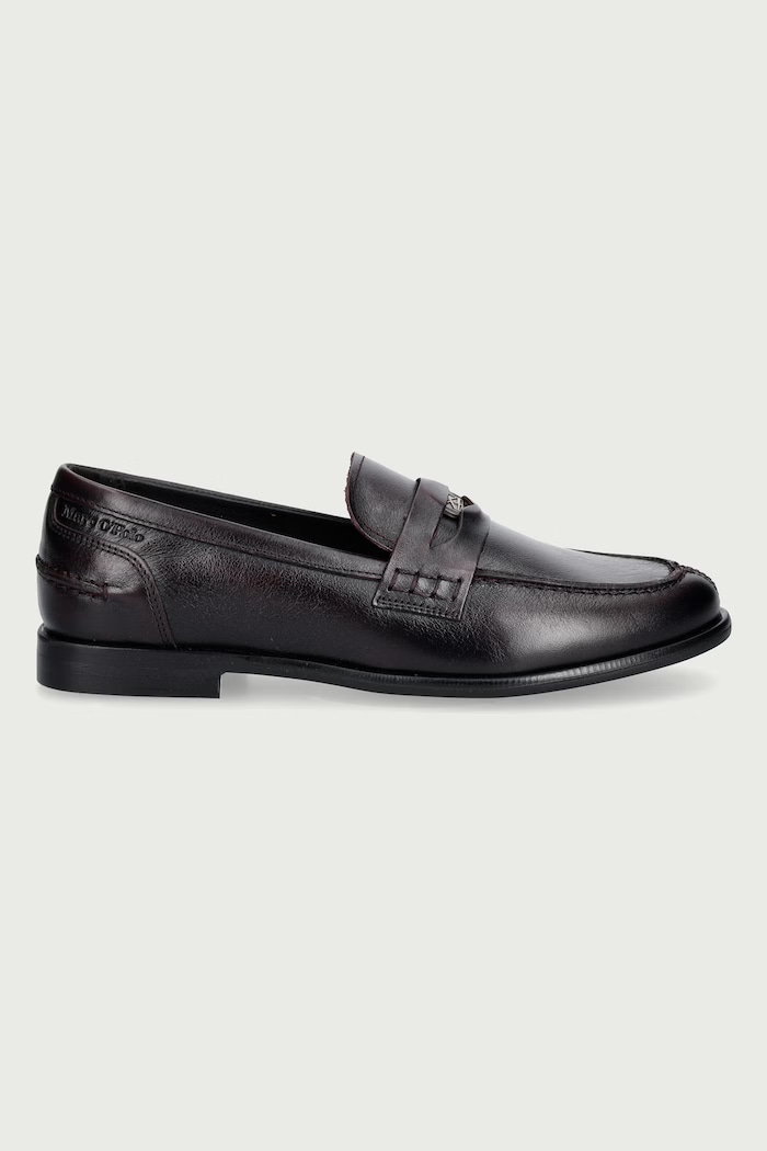 Marc O'Polo Mokasini ženski usnjeni Fiona 7 5000015155.6939 bordo AW26