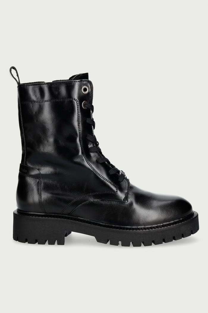 Marc O'Polo Botki damskie skórzane Phia 15 5000015187.0001 czarny AW26