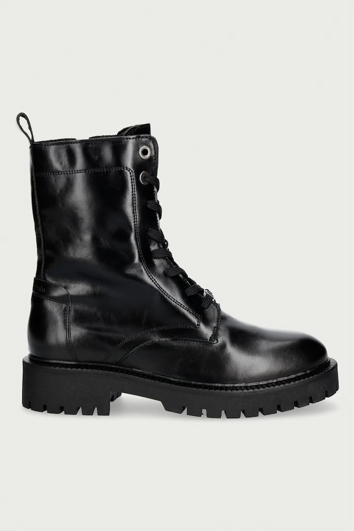 Marc O'Polo Botki damskie skórzane Phia 15 5000015187.0001 czarny AW26