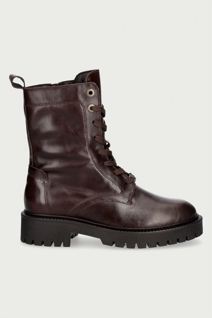 Marc O'Polo Botki damskie skórzane Phia 15 5000015187.1346 brązowy AW26