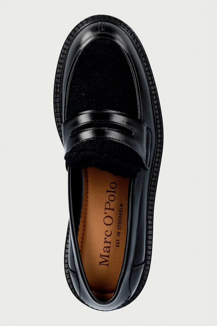 Loafersy damskie Phia 21 Marc O'Polo 5000015209.0001 czarny