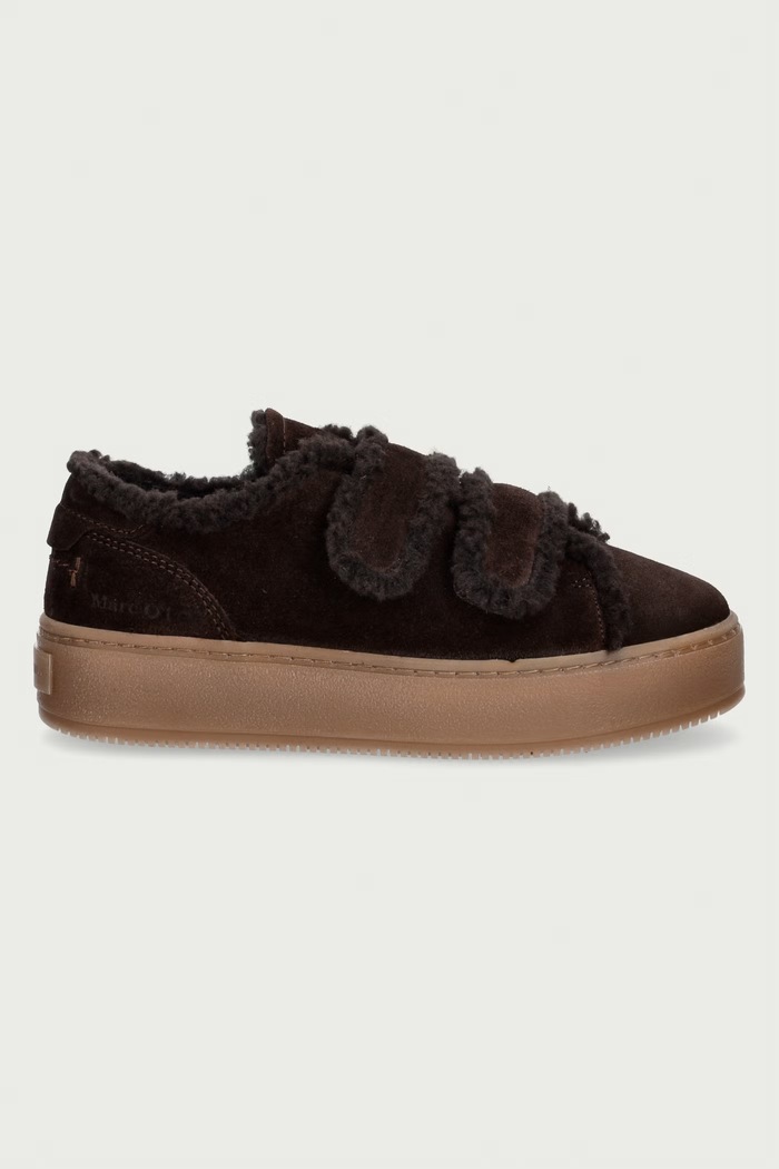 Marc O'Polo Edith 1 sneakersy damskie skórzane 5000015221.0344 brązowy AW26