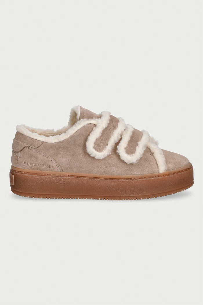 Marc O'Polo Edith 1 sneakersy damskie zamszowe 5000015221.1740 beżowy AW26