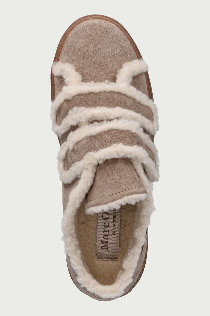 Edith 1 sneakersy damskie zamszowe Marc O'Polo 5000015221.1740 beżowy