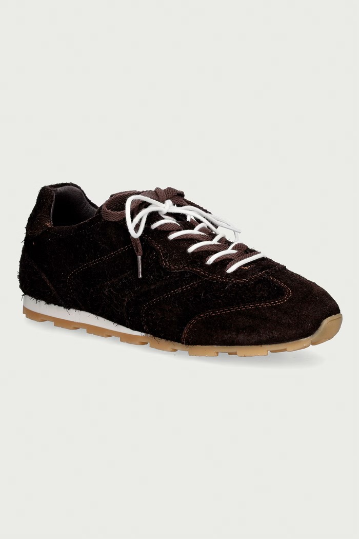 Marc O'Polo Fabiana 4 sneakersy damskie zamszowe brązowy 5000015240.0344