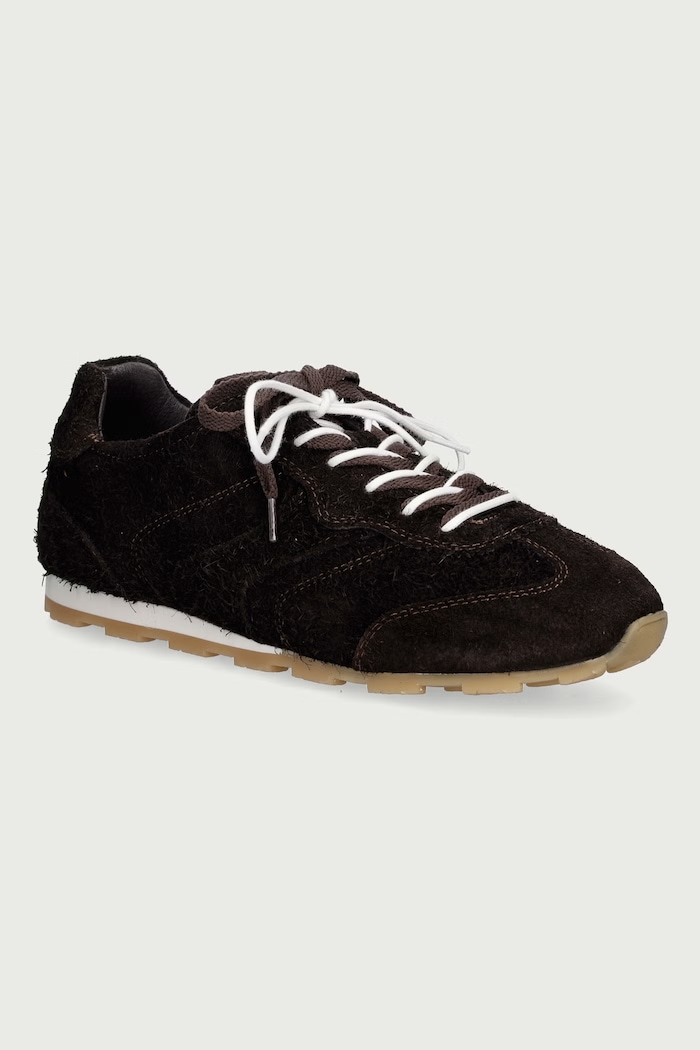 Marc O'Polo Fabiana 4 sneakers pentru femei din piele întoarsă maro 5000015240.0344