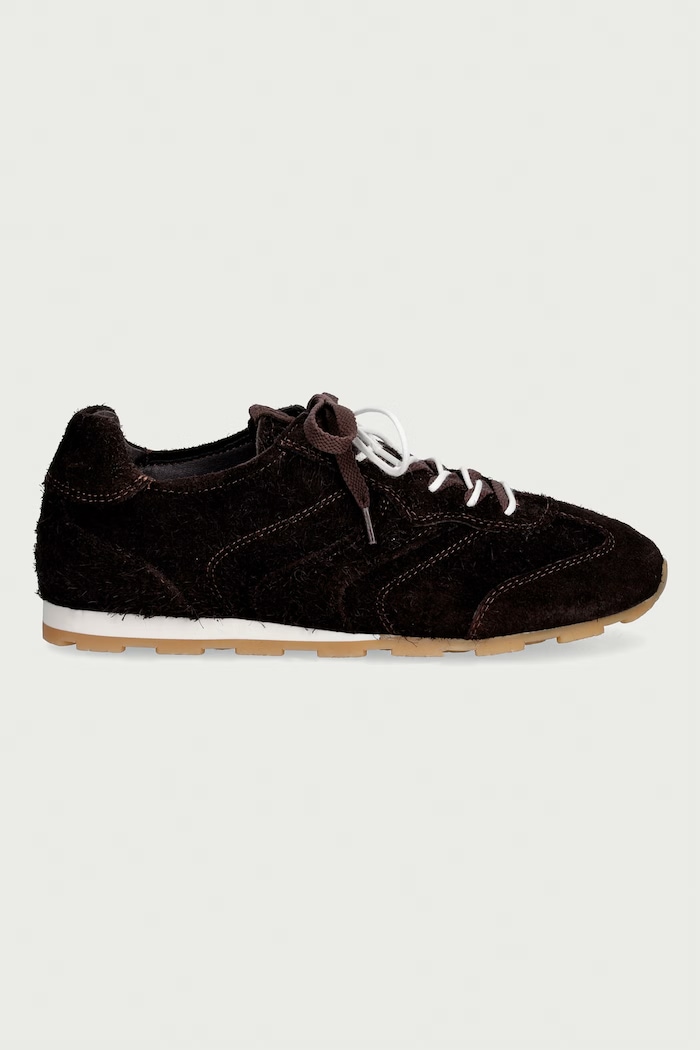Marc O'Polo Fabiana 4 sneakersy damskie zamszowe 5000015240.0344 brązowy AW26