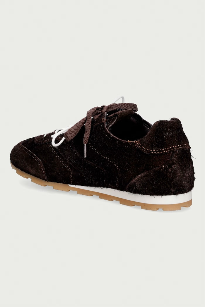 Obuwie Marc O'Polo Fabiana 4 sneakersy damskie zamszowe 5000015240.0344 brązowy