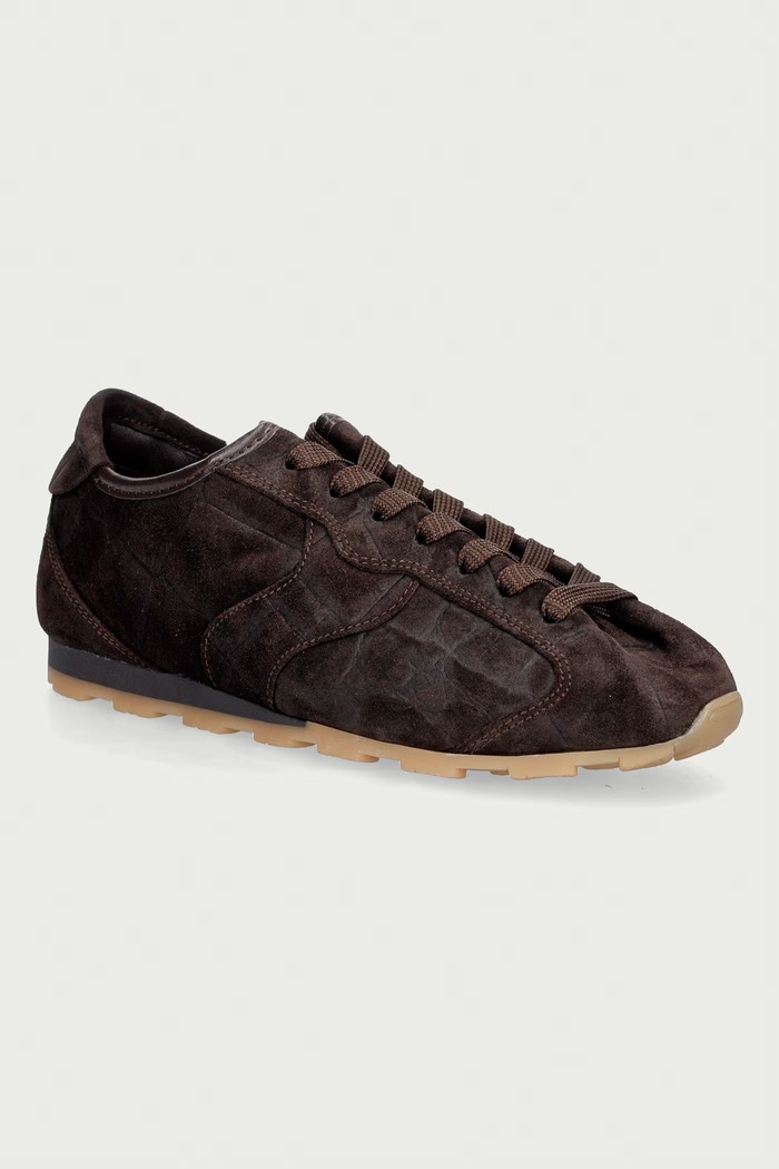 Marc O'Polo Fabiana 6 sneakersy damskie zamszowe brązowy 5000015247.0344