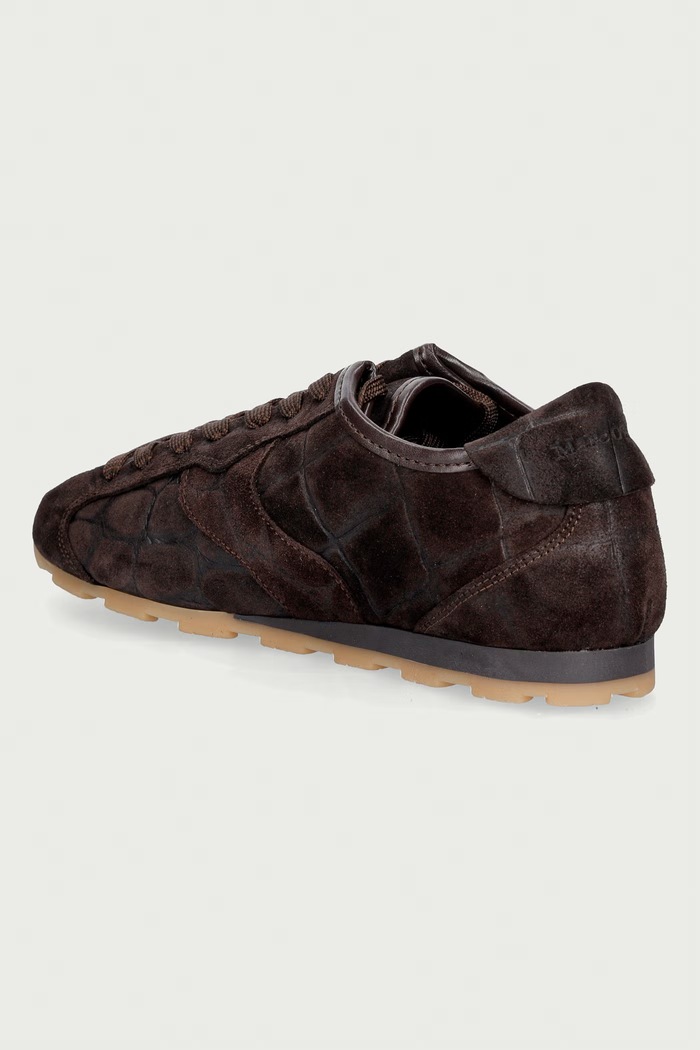 Obuwie Marc O'Polo Fabiana 6 sneakersy damskie zamszowe 5000015247.0344 brązowy