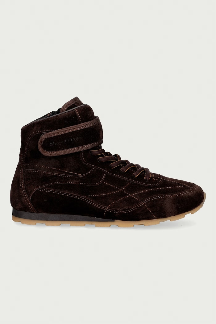 Marc O'Polo Fabiana 7 sneakersy damskie zamszowe 5000015250.0344 brązowy AW26
