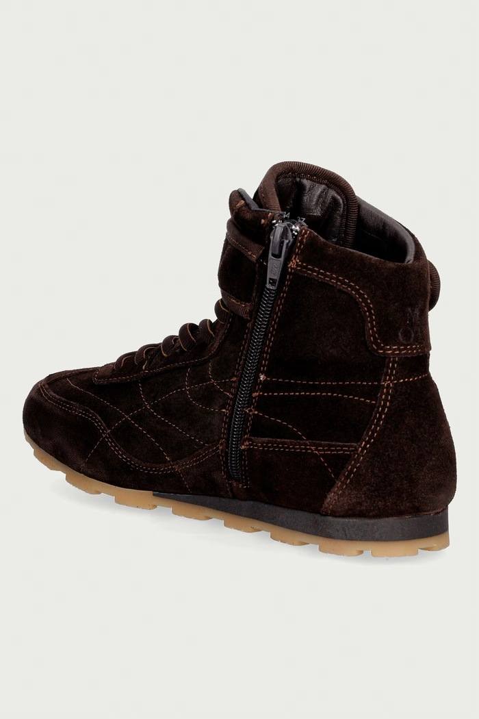 Obuwie Marc O'Polo Fabiana 7 sneakersy damskie zamszowe 5000015250.0344 brązowy