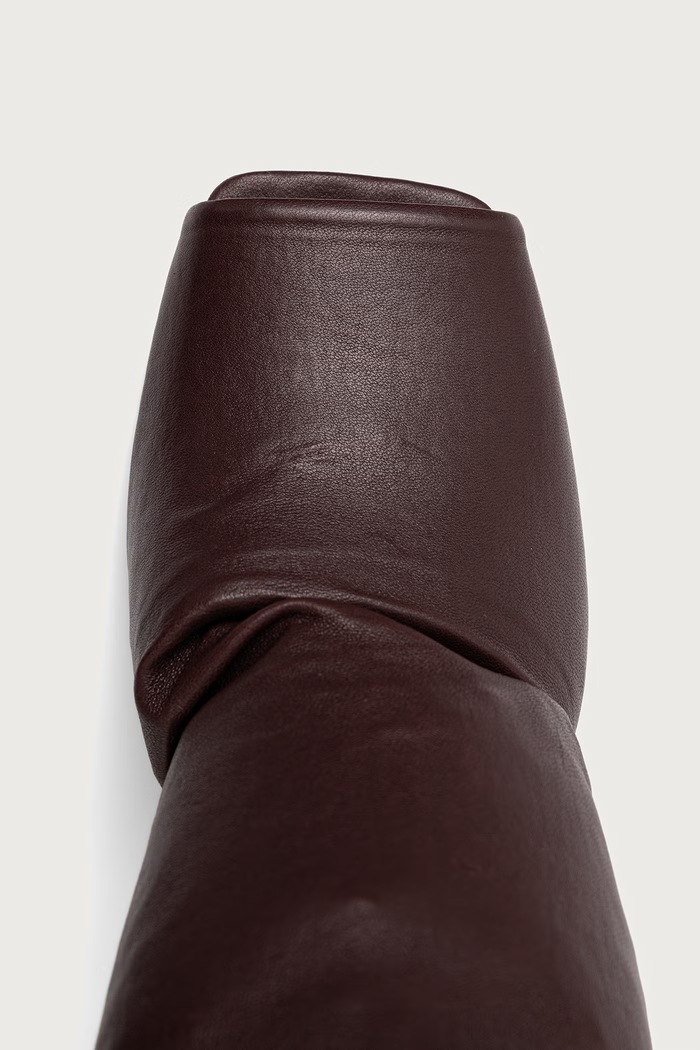 Cantilever 8 botine cu vârf deschis pentru femei Rick Owens Lilies LI02F2802.LS0 burgundia