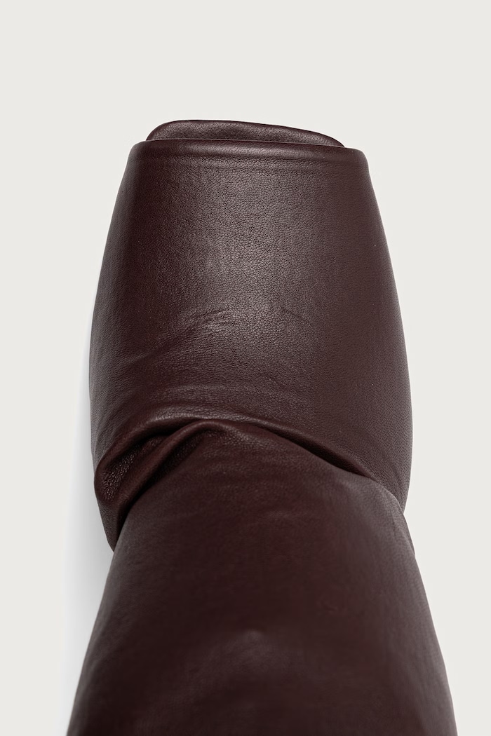 Cantilever 8 botine cu vârf deschis pentru femei Rick Owens Lilies LI02F2802.LS0 burgundia