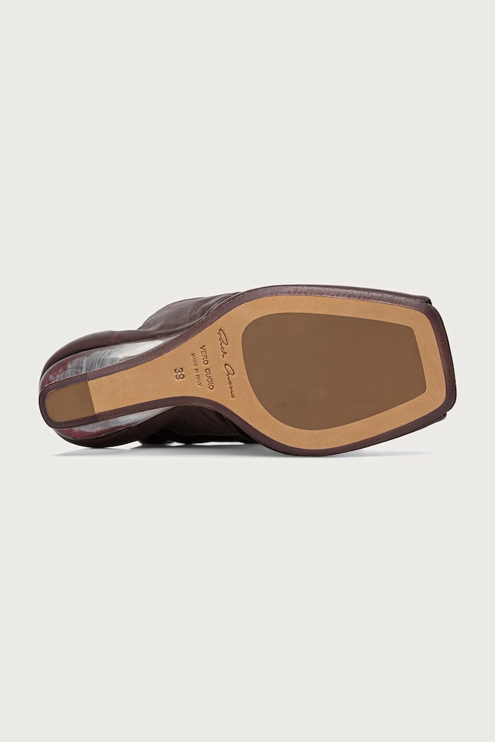 Cantilever 8 botine cu vârf deschis pentru femei Rick Owens Lilies burgundia LI02F2802.LS0
