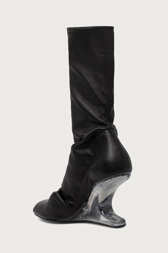 Obuwie Rick Owens Lilies Cantilever 8 botki z odkrytymi palcami damskie LI02F2802.LS0 czarny