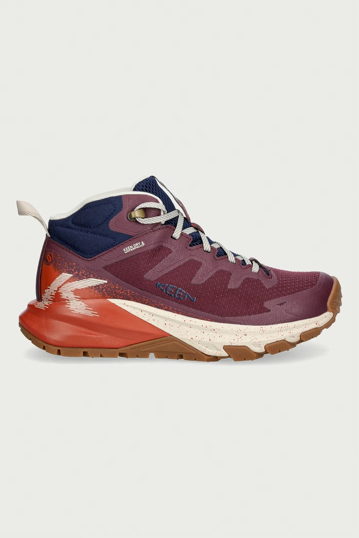 Keen buty trekkingowe damskie TARGHEE APEX MID WP 1032050 bordowy AW26