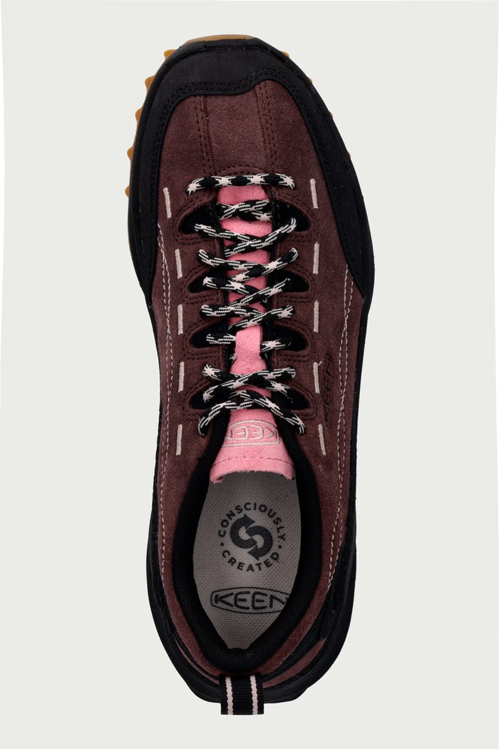 JASPER sneakersy damskie zamszowe Keen 1032670 bordowy