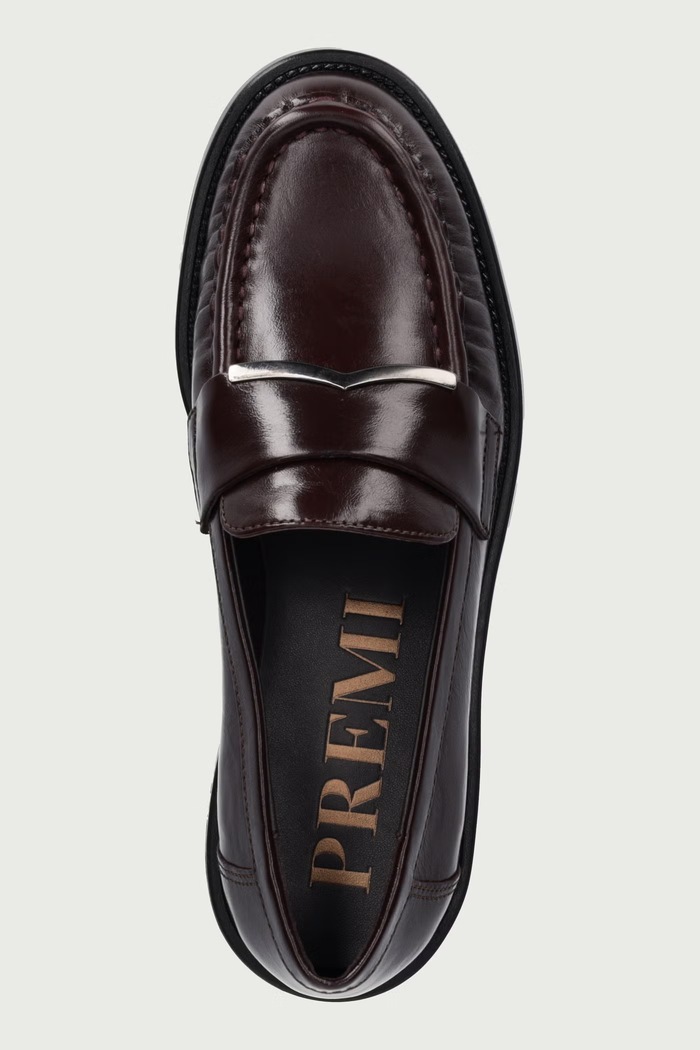 Mokasíny dámske kožené Bruno Premi BO2702X burgundské