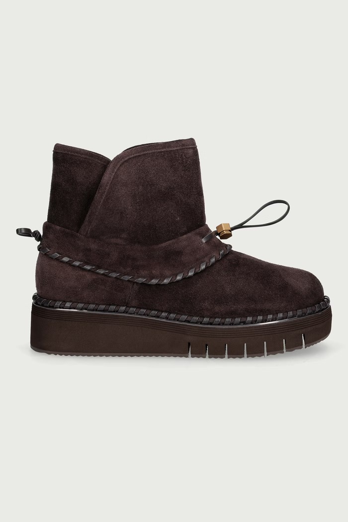 Bruno Premi Μπότες χιονιού Γυναικείες σουέτ BO6201X καφέ AW26