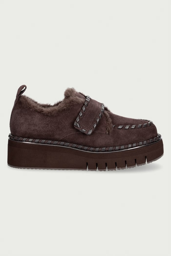 Bruno Premi Половинки обувки дамски от велур BO6203X кафяв AW26