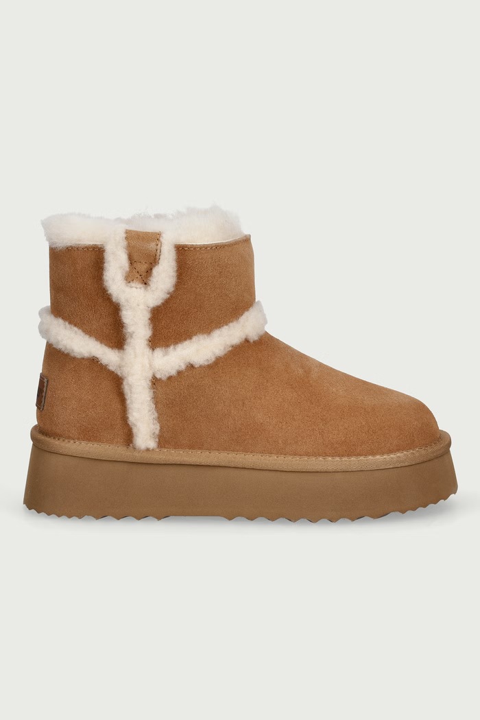 Everau BARREN snehule dámske semišové BARREN hnedá AW26